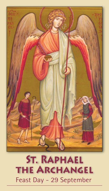 St. Raphael the Archangel Holy Card