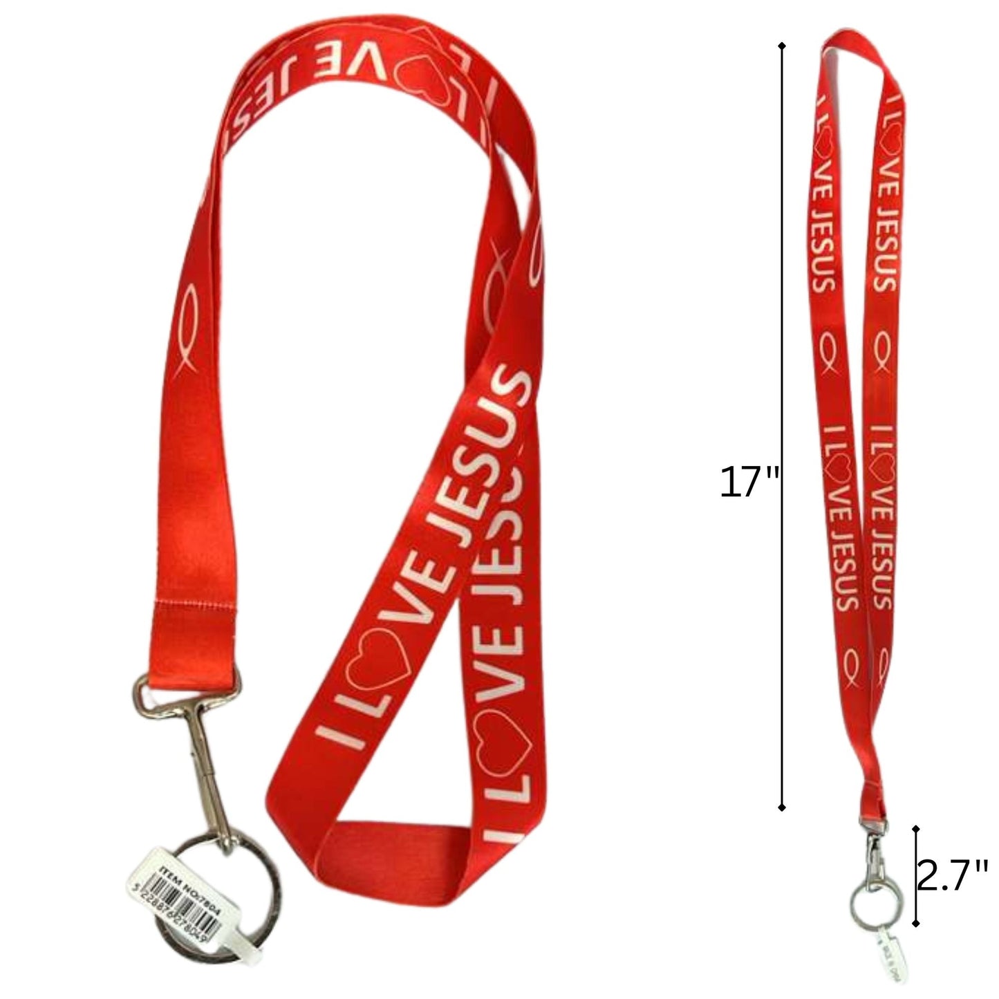 " I LOVE JESUS " Lanyard