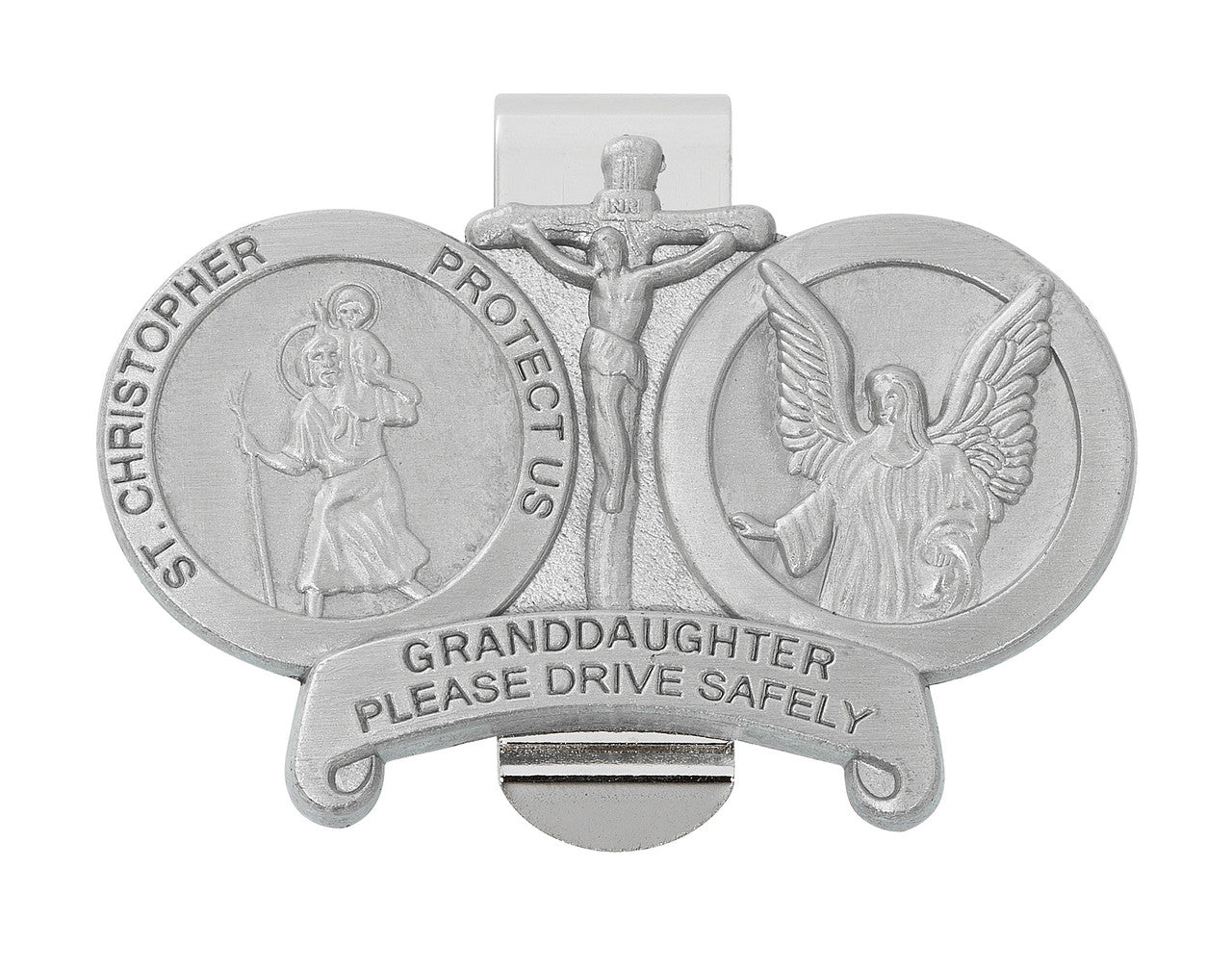 Double Visor Clip for Granddaughter St. Anthony's Catholic Gift Shop