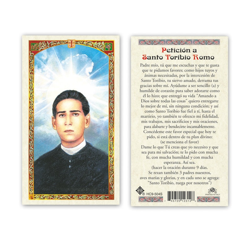 Saint Toribio Holy Card