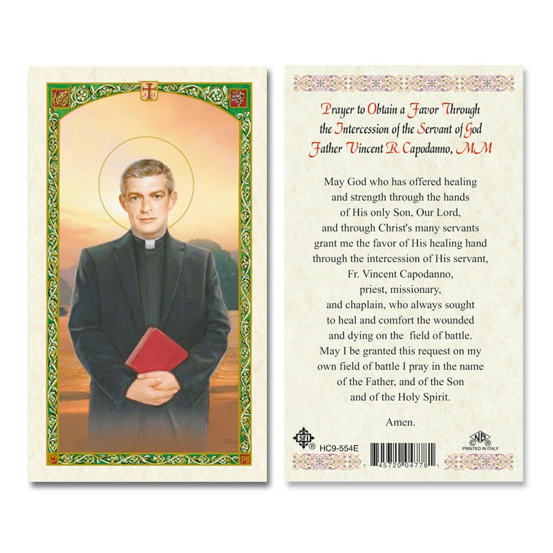 Servant of God Fr. Vincent Capodanno Holy Card