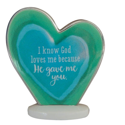 GOD LOVES ME STANDING HEART