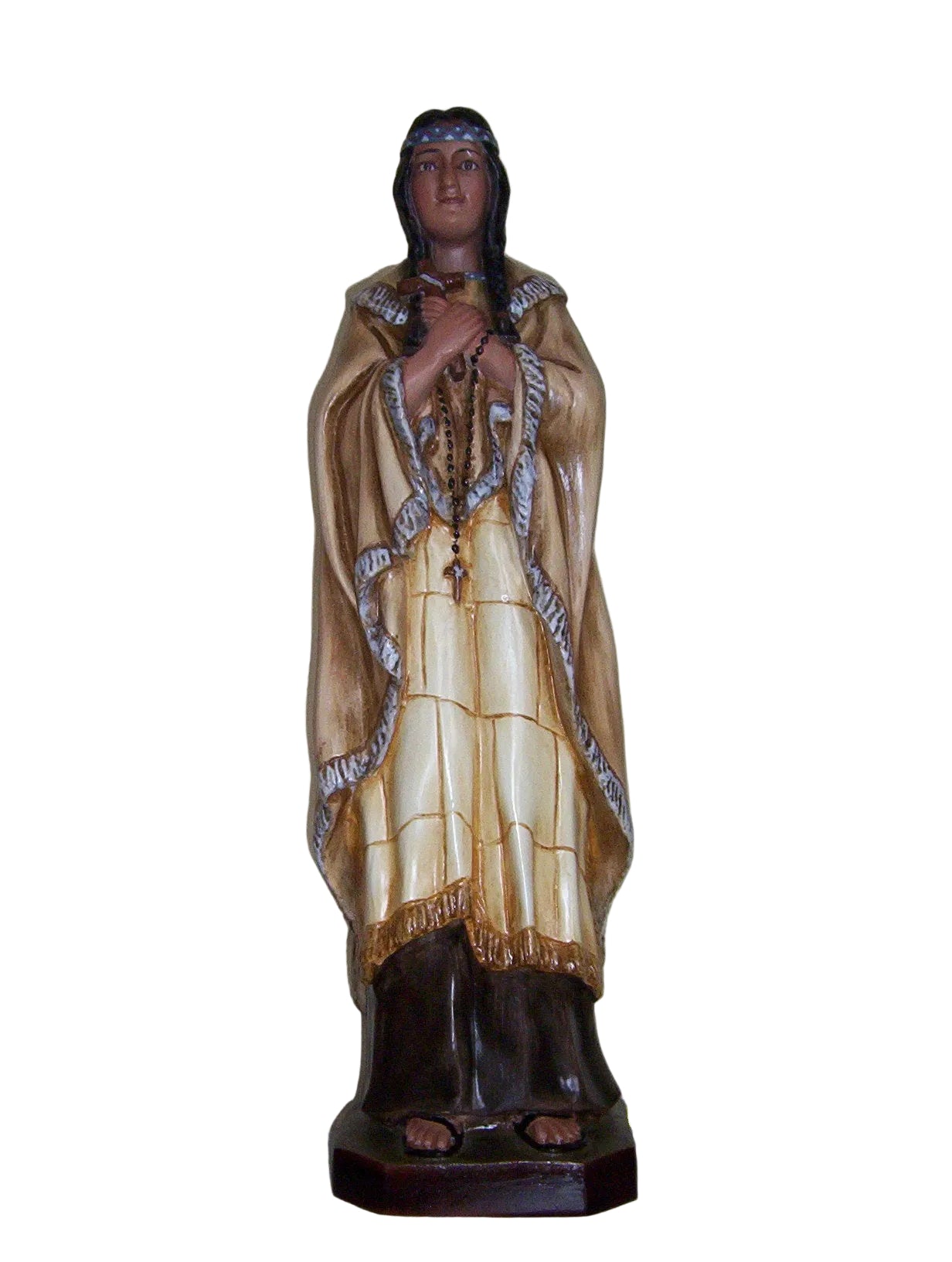 St. Kateri Tekakwitha, Hand-painted - 24" Statue