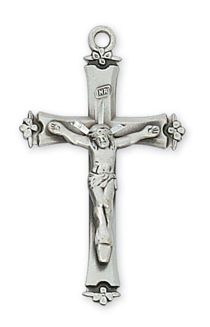 Sterling Silver Crucifix with Diamond Cut Design