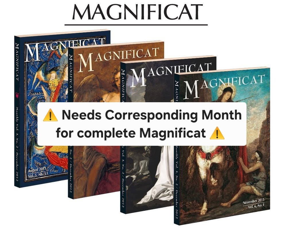 Magnificat: Monthly and Seasonal Mass Booklet - English or Spanish