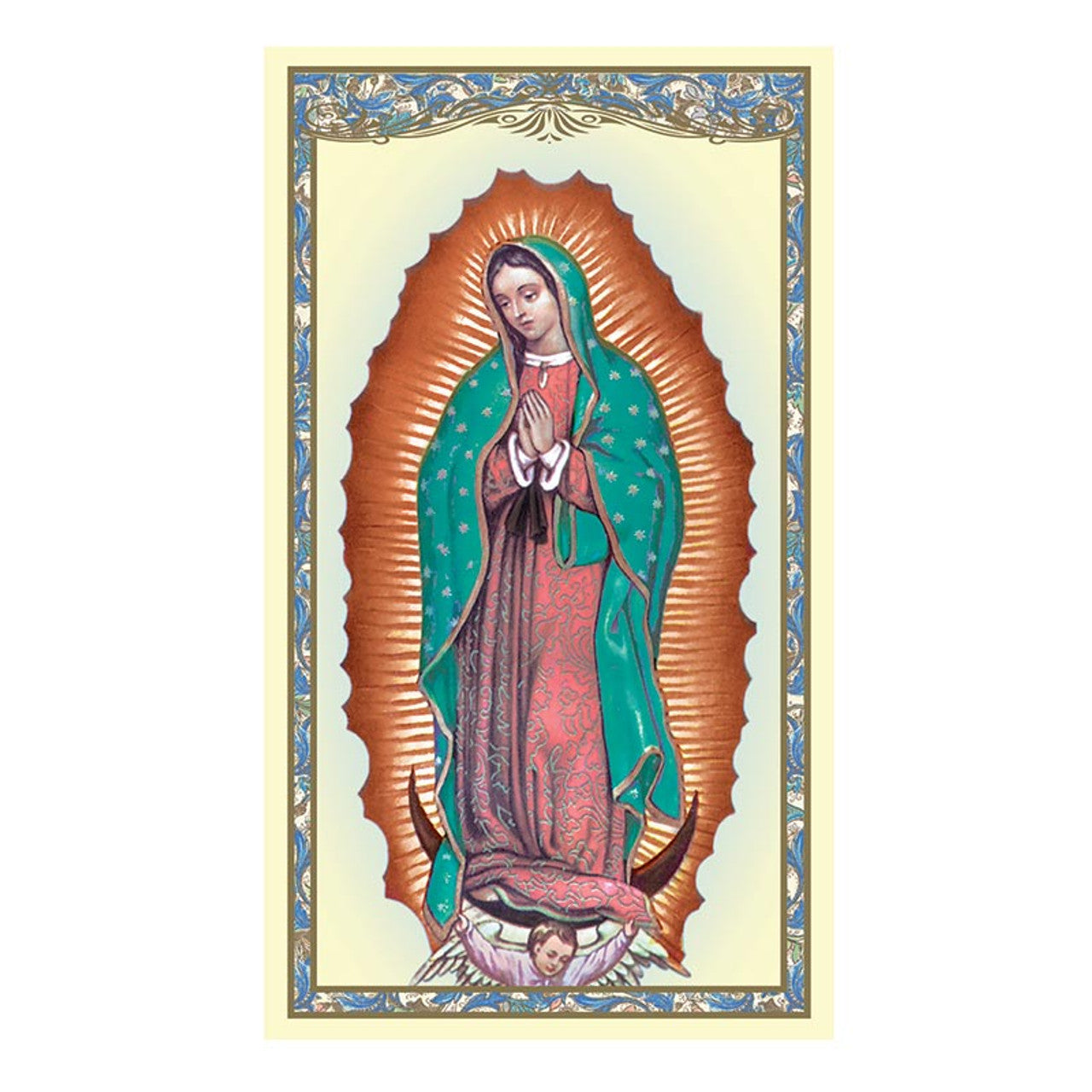 Prayer to Our Lady of Guadalupe Holy Card