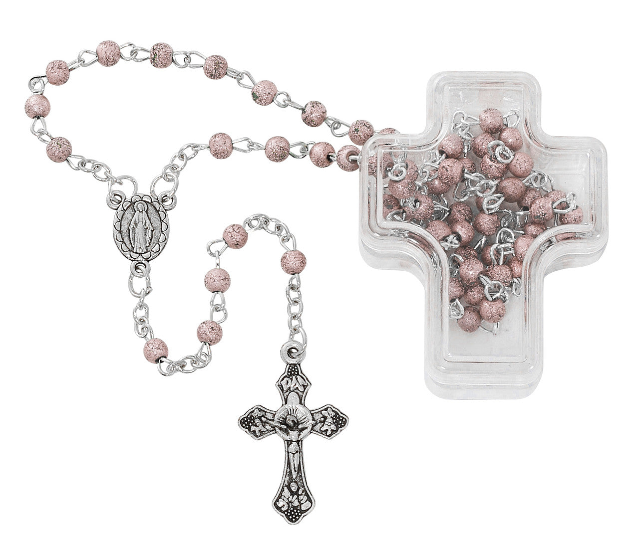 Frosted Bead Rosary