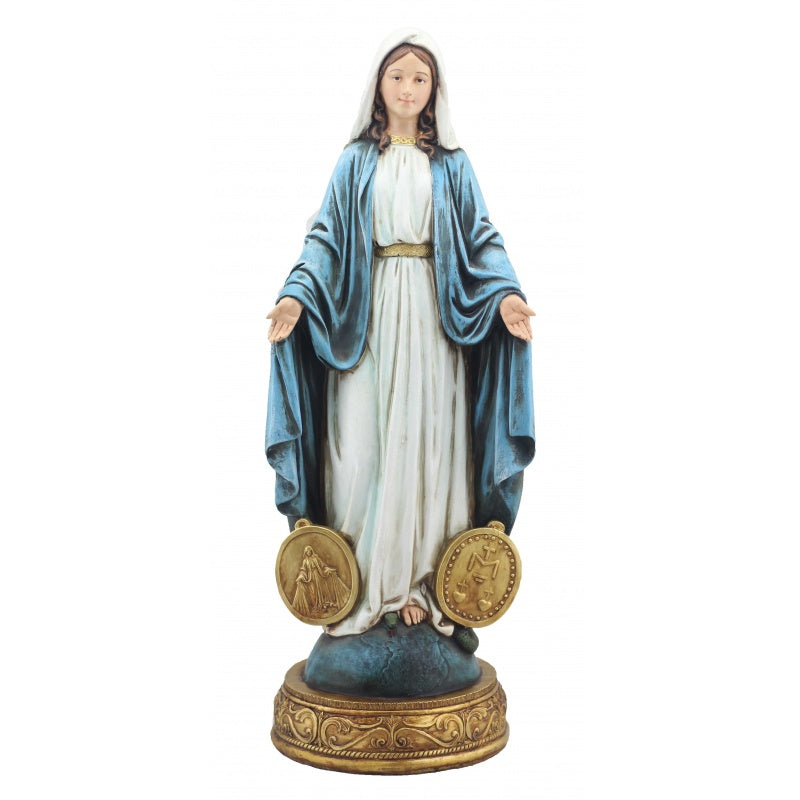 12" OUR LADY OF THE MIRACULOUS MEDAL STATUE