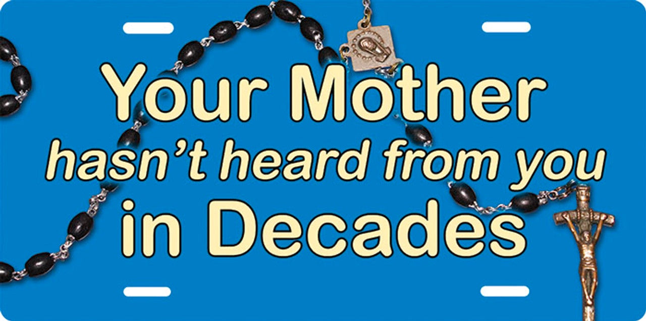 Rosary Decades, License Plate