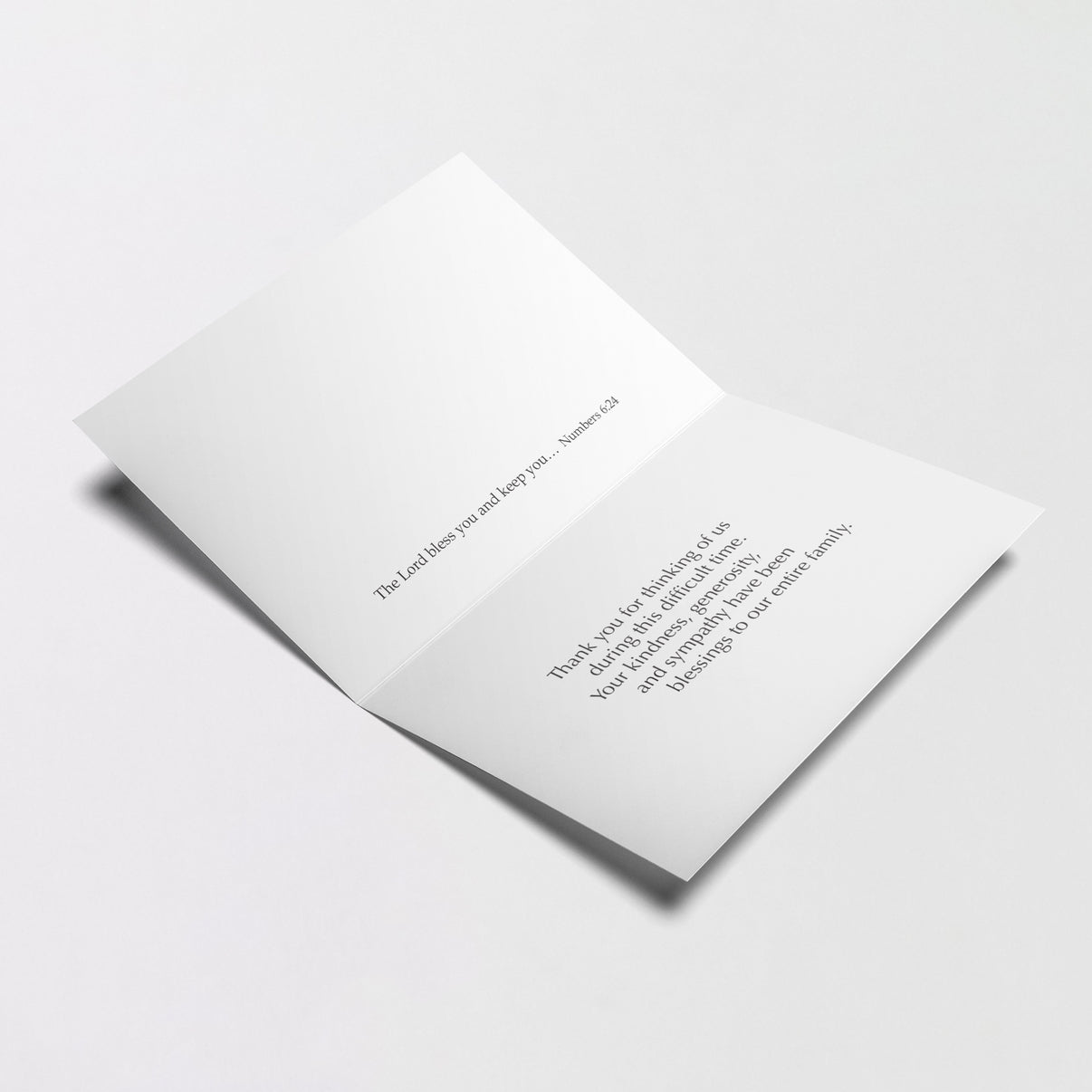 With Gratitude Acknowledgment Card (Sympathy)