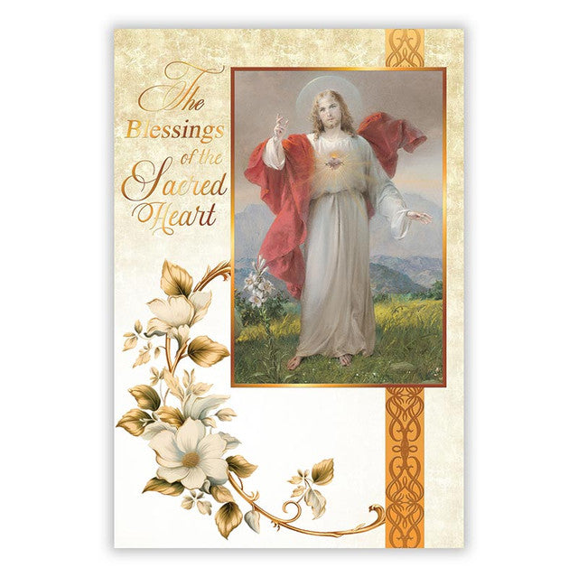 The Blessings of the Sacred Heart Greeting Card