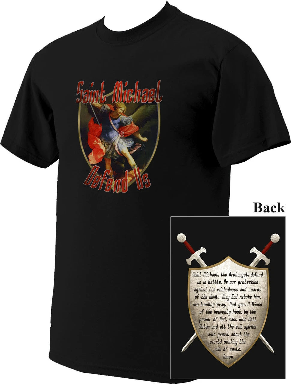 St. Michael T-Shirt (Double Sided)