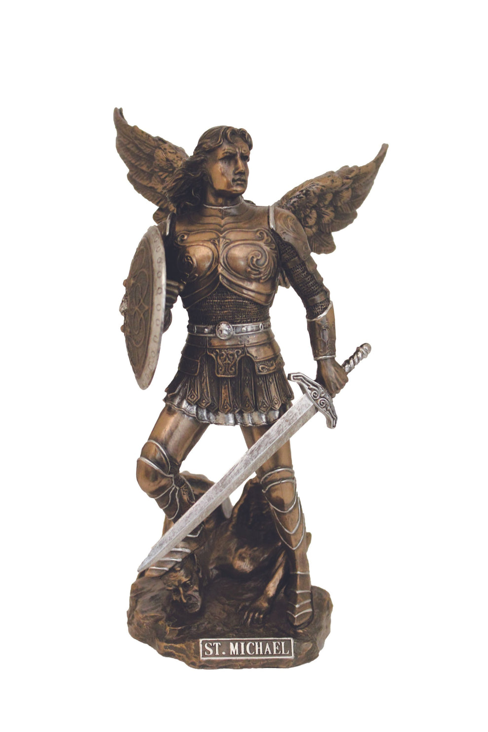 St. Gabriel the Archangel Statue in Cold Cast Bronze