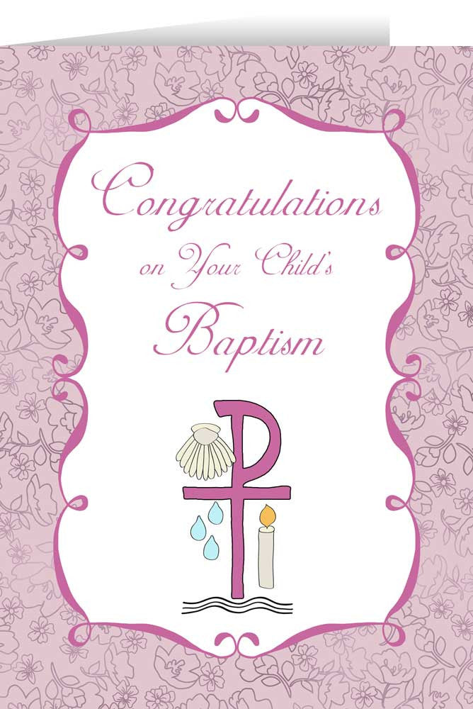 Baptism of Your Child Greeting Card