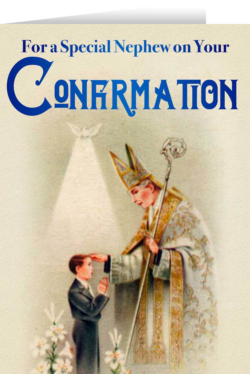 Nephew Confirmation Greeting Card