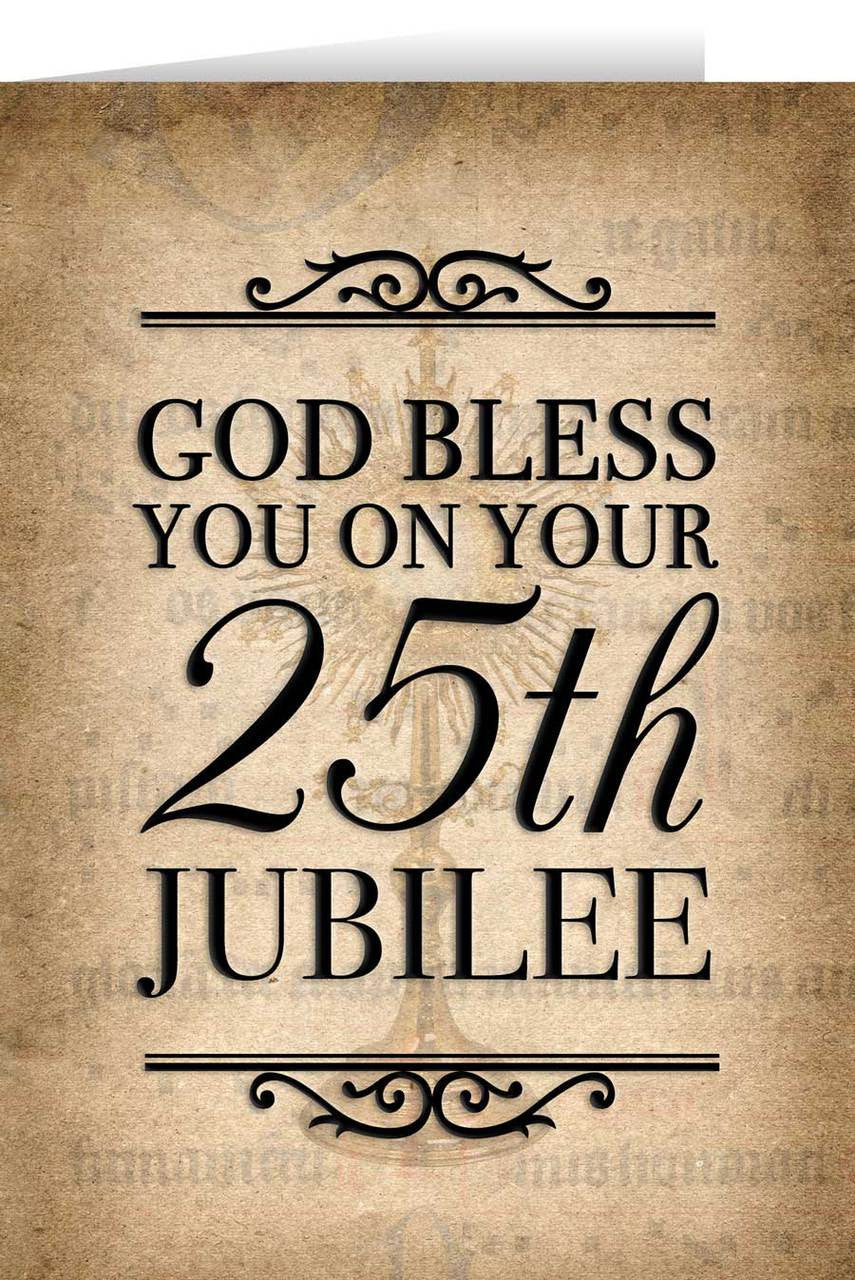 Silver Jubilee Greeting Card
