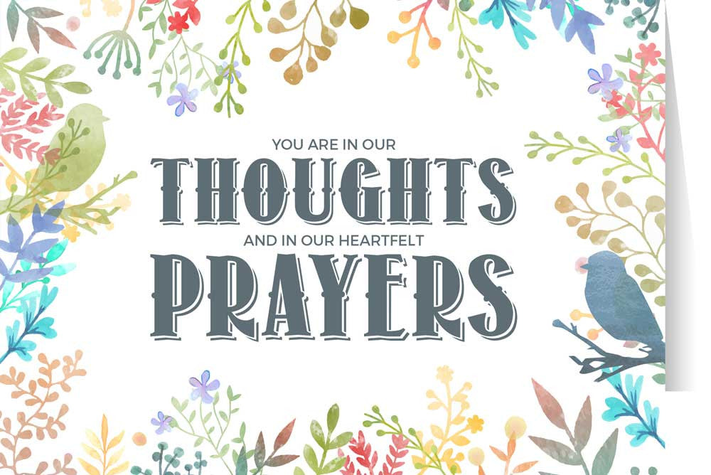 Heartfelt Prayers Sympathy Card