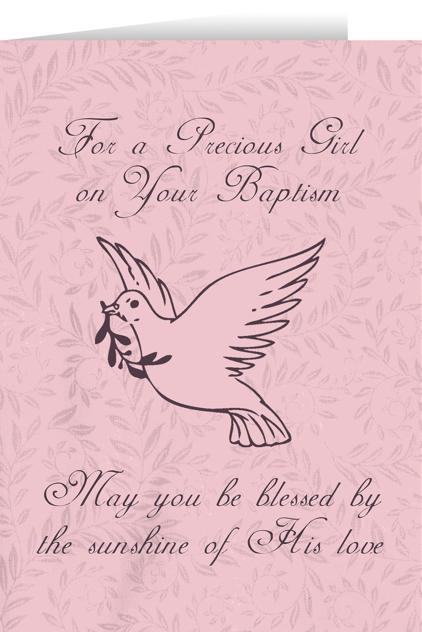 Baptism Greeting Card for Girl