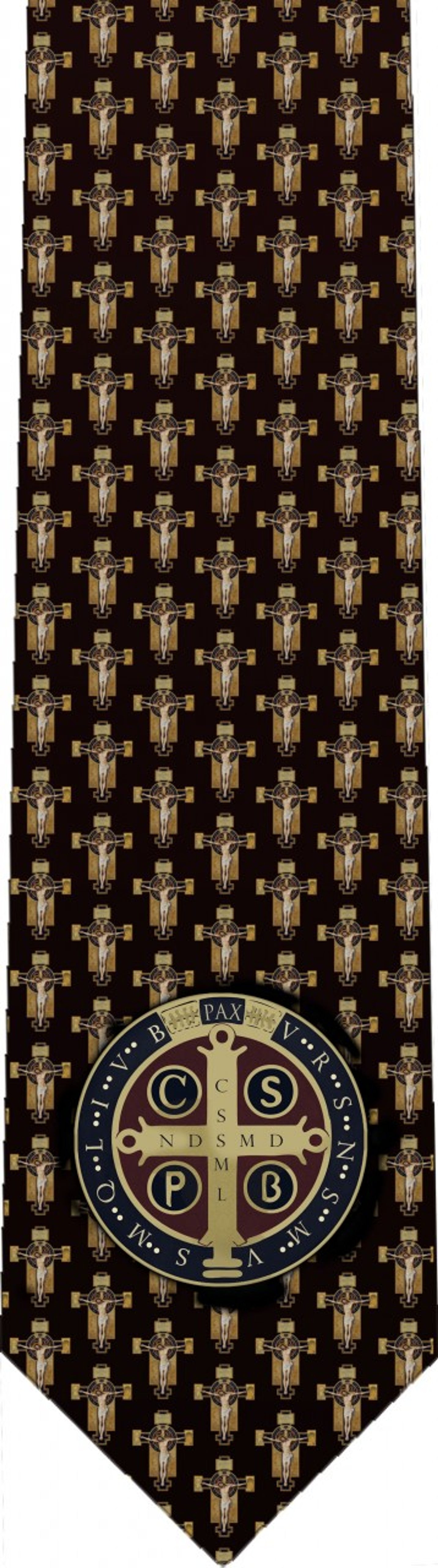 St. Benedict Crucifix Tie