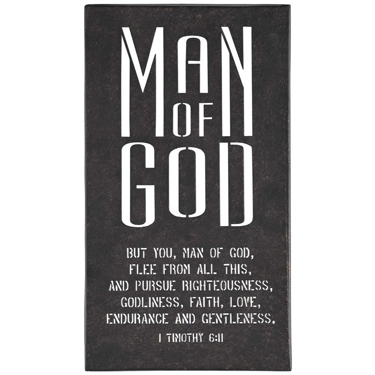 Man of God Metal Wall Frame