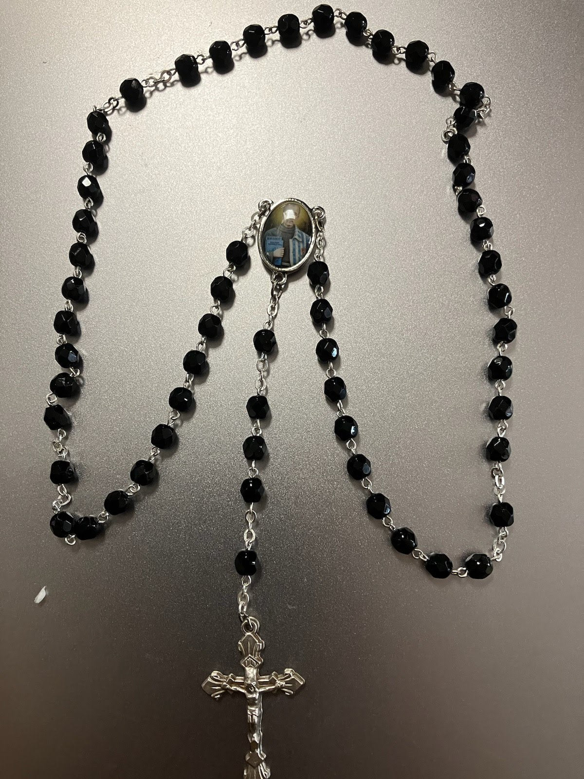 St. Maximilian Kolbe Rosary with Photo Center