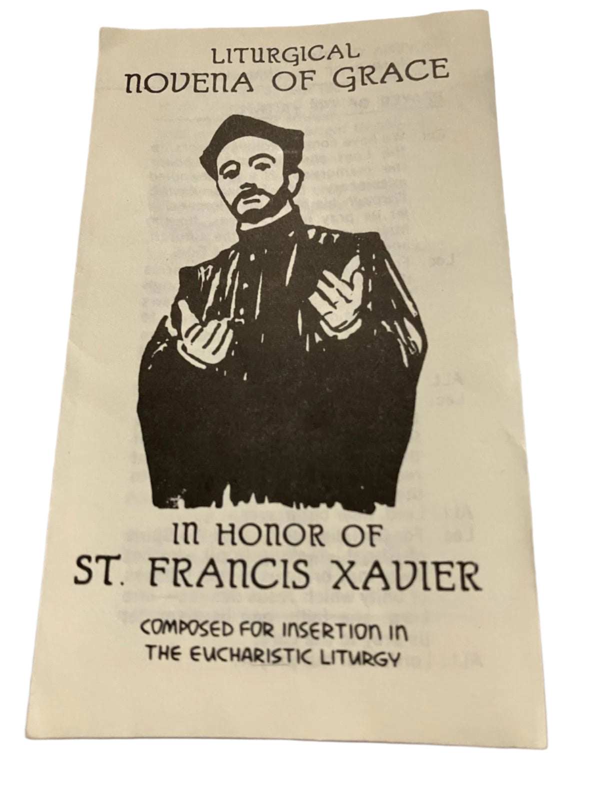 Liturgical Novena of Grace in Honor of St. Francis Xavier - limited