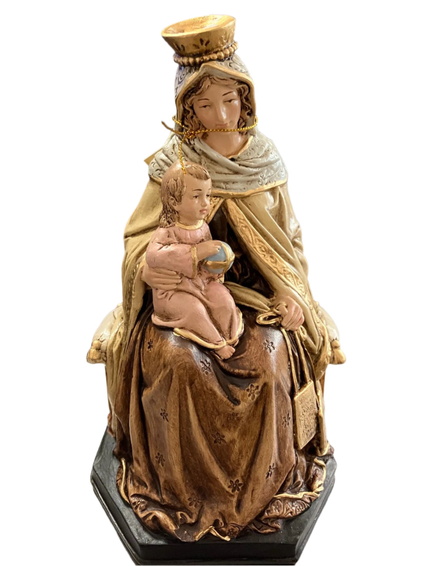 Our Lady of Mount Carmel Sitting - 7.5" Statue