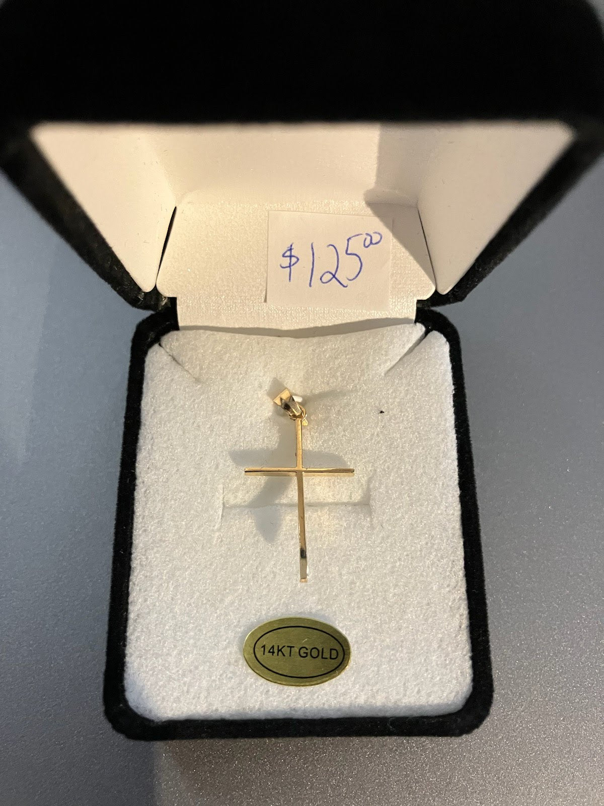 Thin Cross in 14 KT Gold