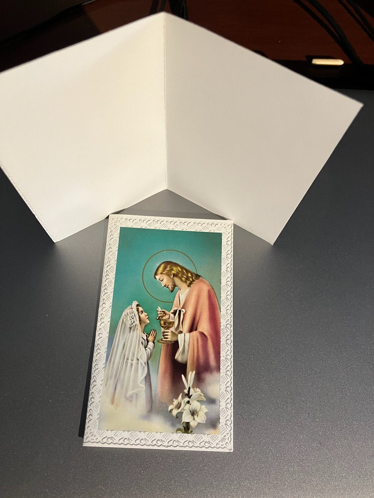 In Remembrance of My First Communion Holy Card or Folder