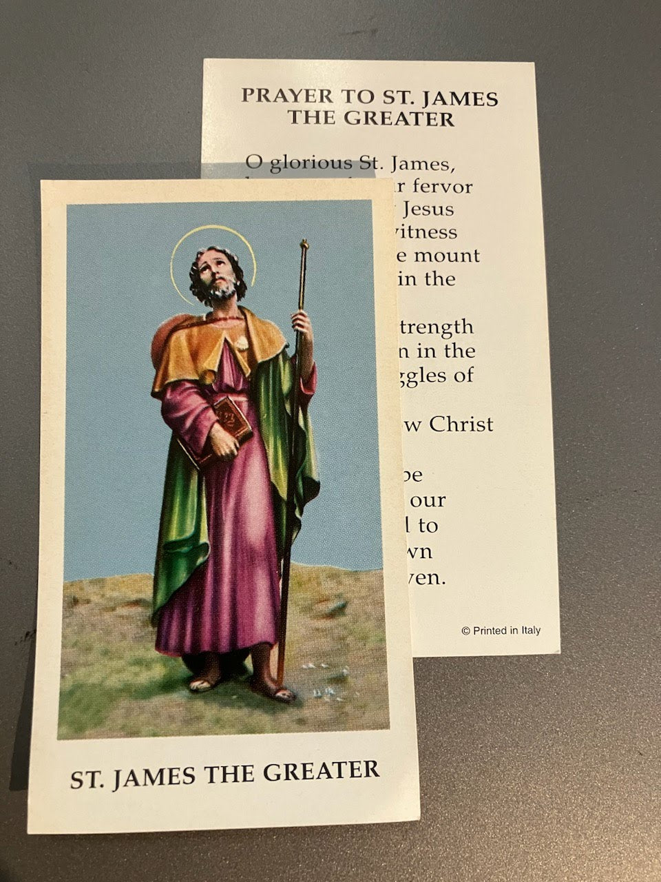 St. James the Greater Holy Card