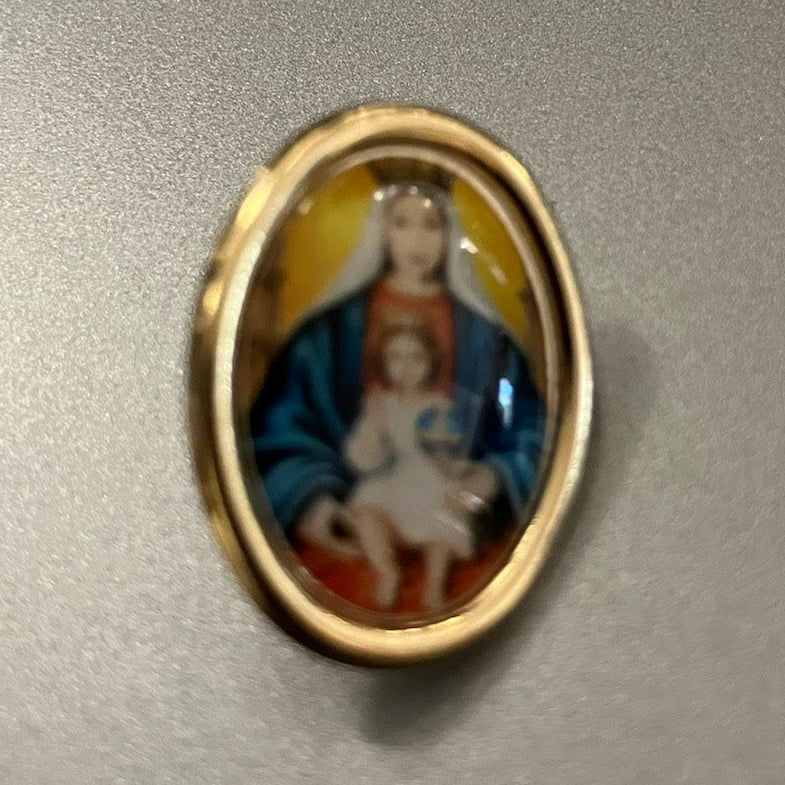 Holy Icons - Gold Tone Lapel Pin