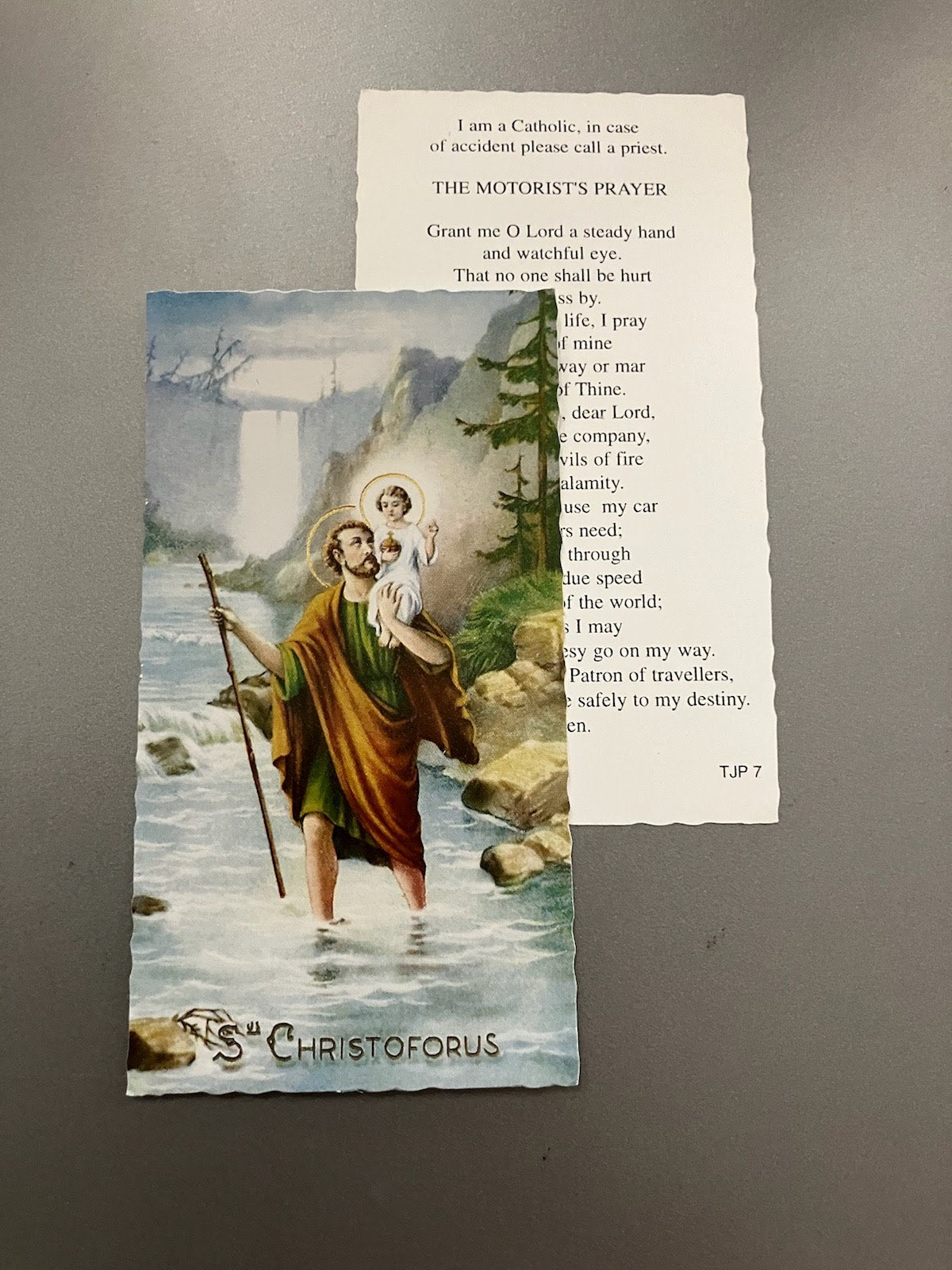 St. Christopher - Holy Card