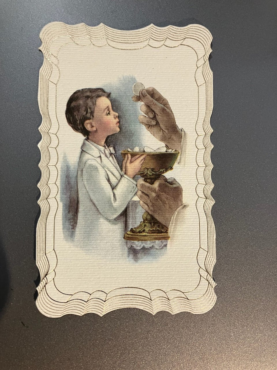 First Holy Communion Holy Card - Blank on back