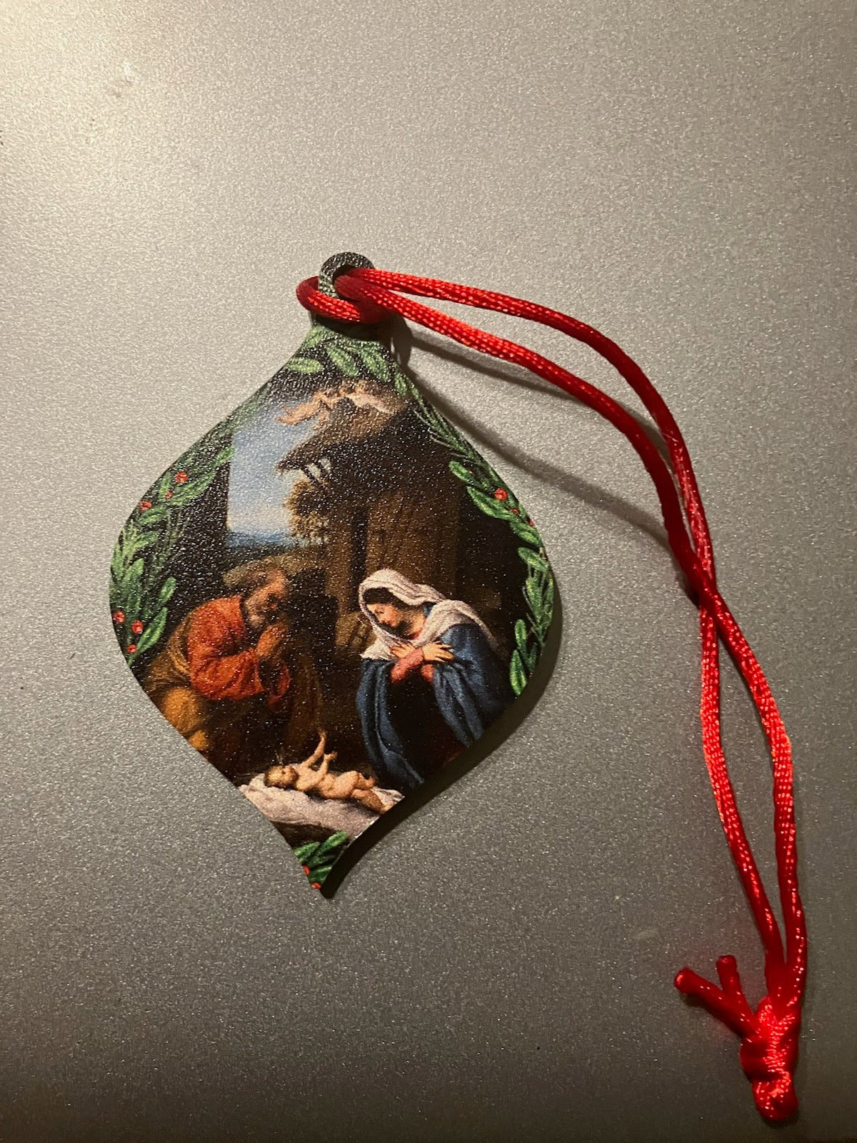 Christmas Nativity Wood Ornament