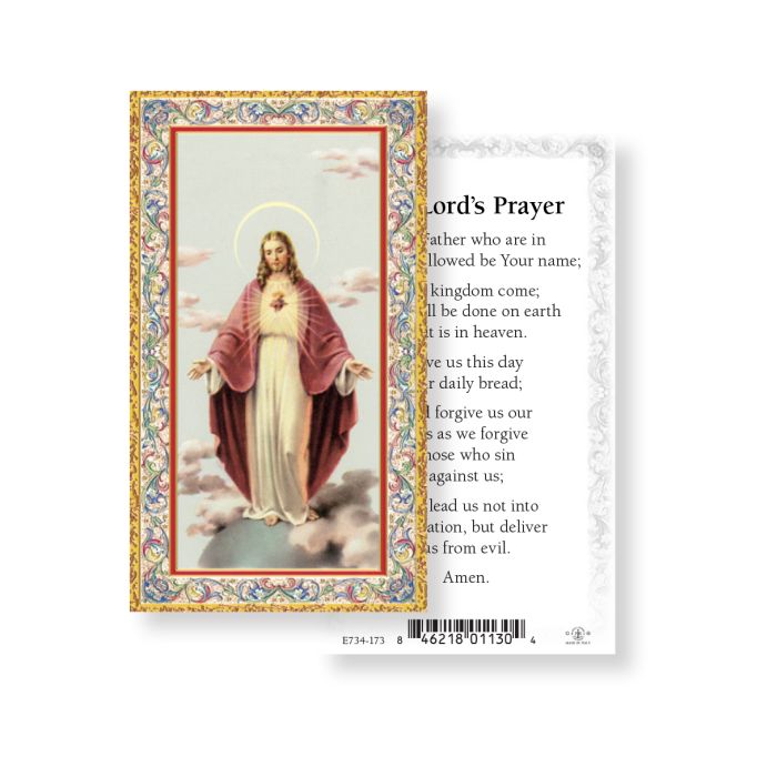 The Lord's Prayer/ Our Father Prayer Holy Card