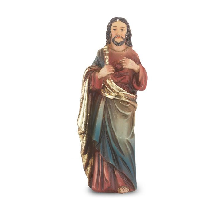 4" Jesus, The Good Shepherd Statue with Holy Card