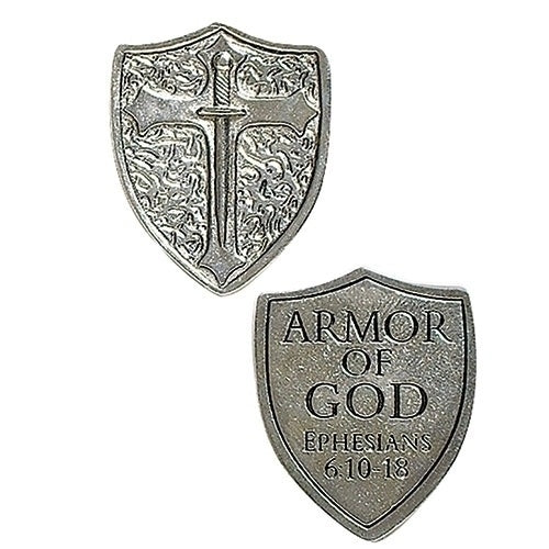 "Armor of God" Shield Pocket Coin