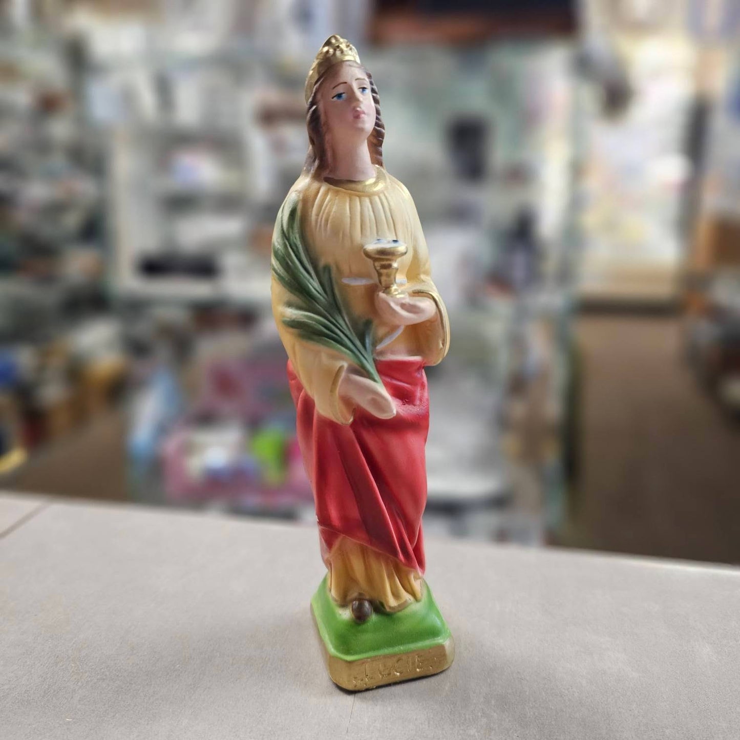 St. Lucy Statue, Italian - 8" Statue