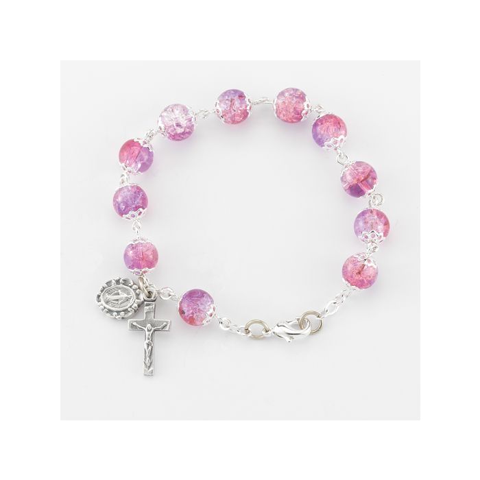 Ruby Bead Rosary Bracelet