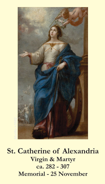 St. Catherine of Alexandria Holy Card