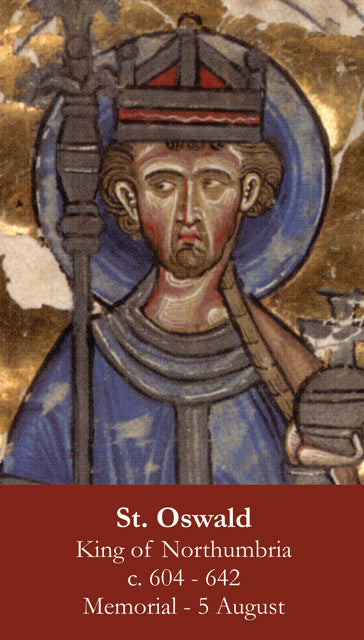 St. Oswald Holy Card