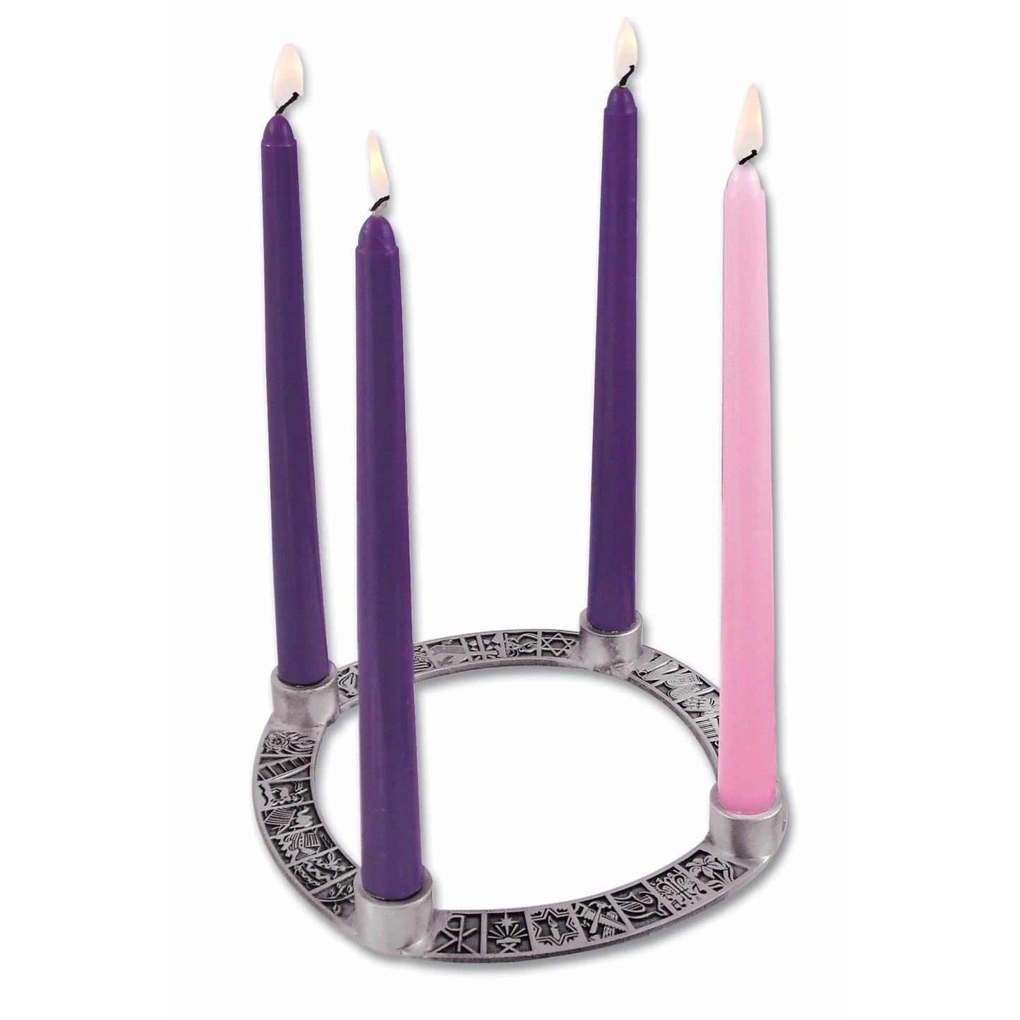 Jesse Tree Advent Wreath - Candles Included