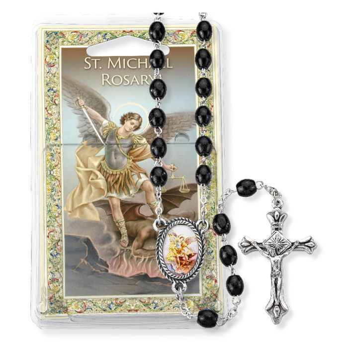 St. Michael Rosary with Holy Card