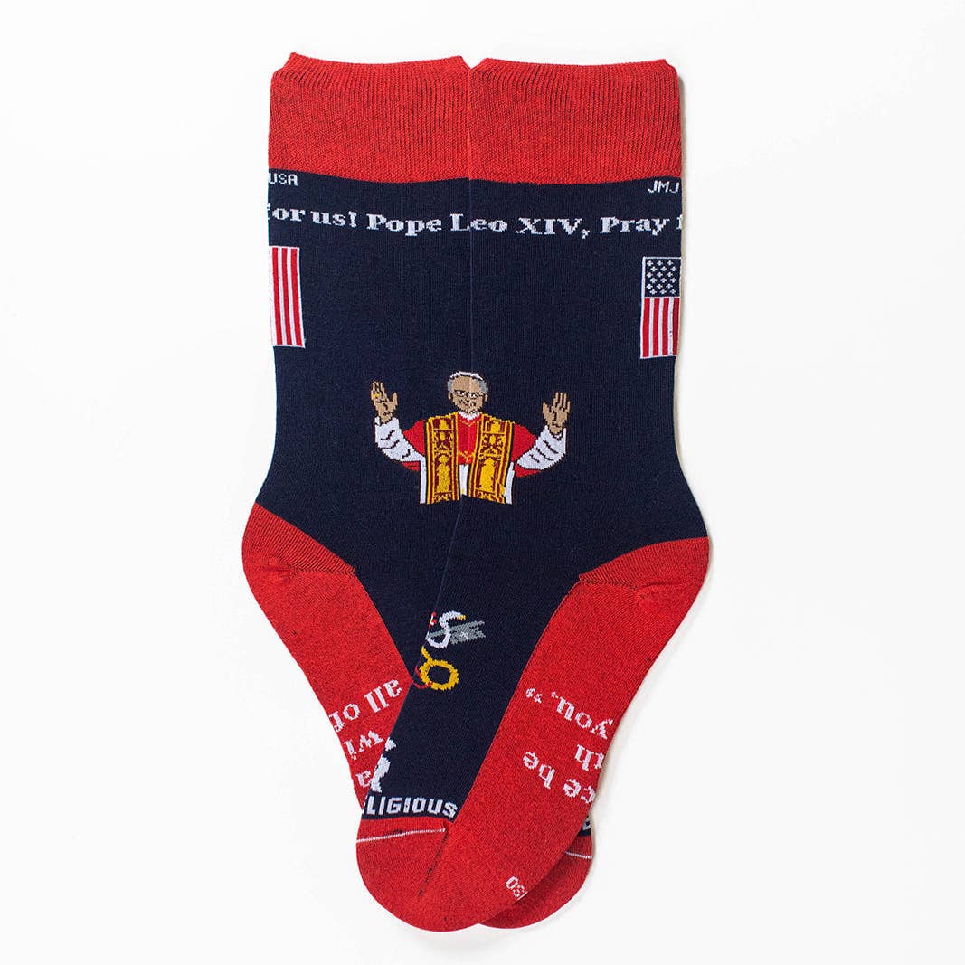 Religious Themed Socks, Kids-Adult Size (Many Variants)