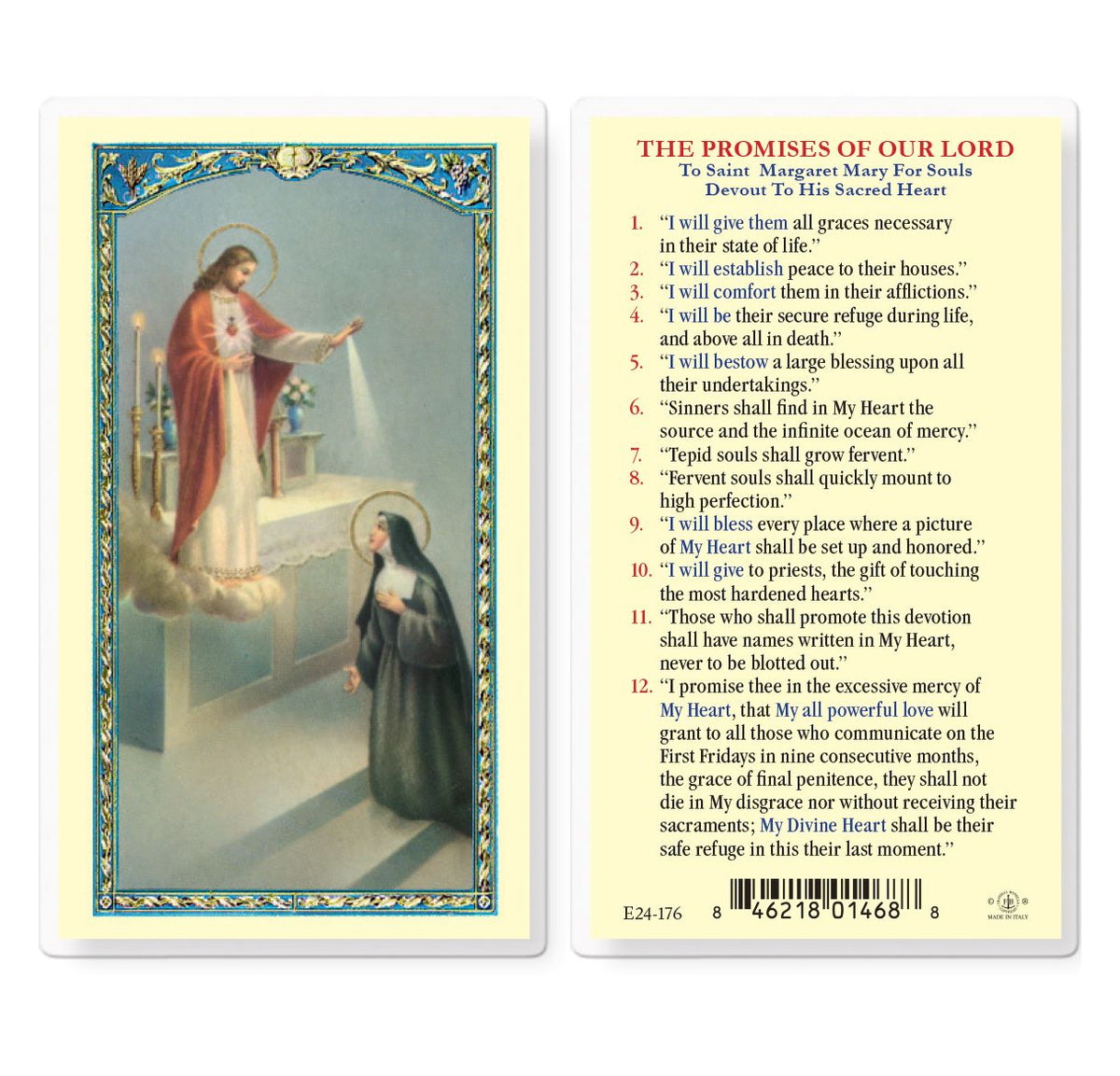 St. Margaret Mary Holy Card