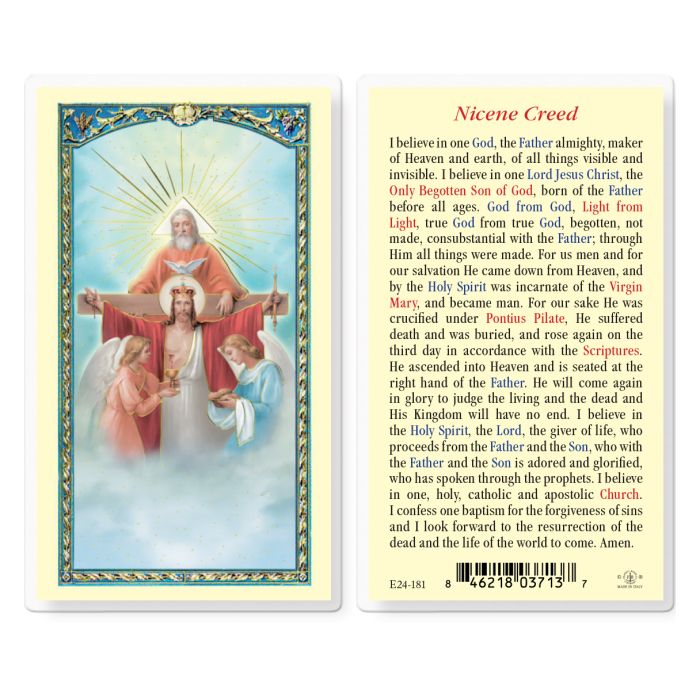 The Nicene Creed Holy Card