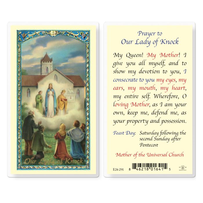 Prayer To Our Lady Of Knock Holy Card