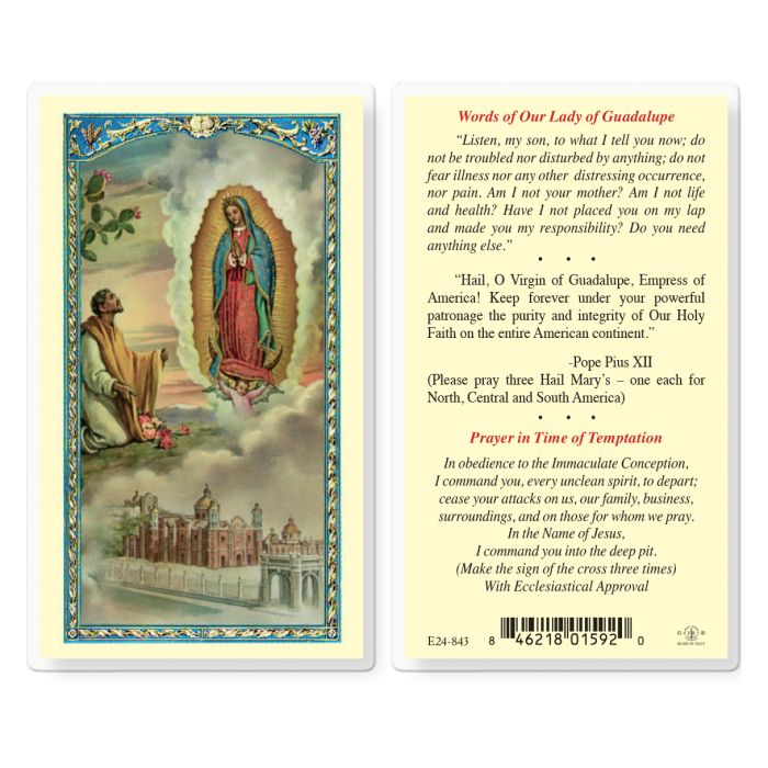 Our Lady of Guadalupe - Holy Card (Variants)