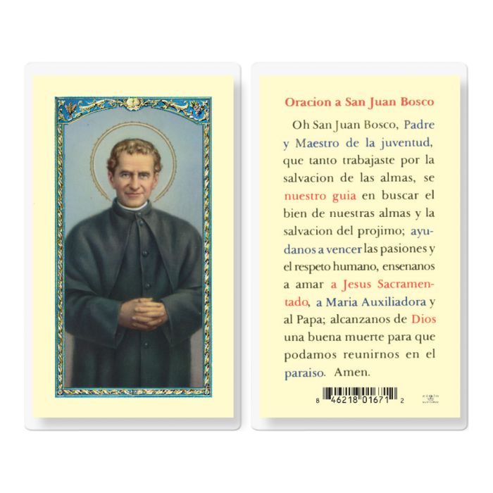 San Juan Bosco Holy Card
