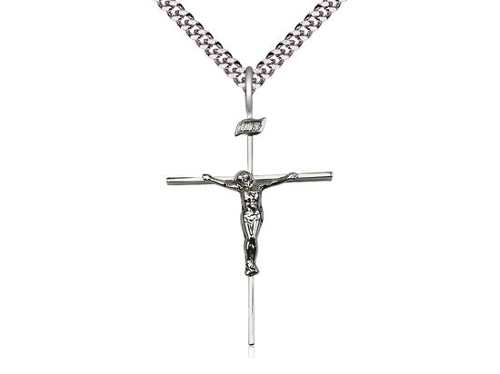 Crucifix Necklace in Sterling Silver